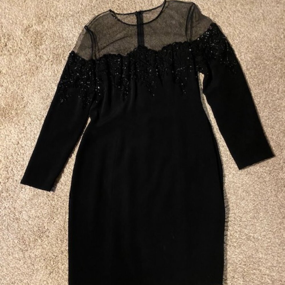 Black cocktail dress
